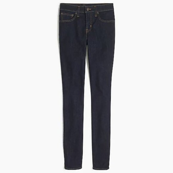 J Crew Mid-rise skinny Jean in Rinse Wash Ankle Length